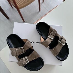 ISABEL MARANT
Lennyo studded suede slides size 38